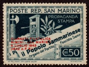 Sello de San Marino (Scott 214)