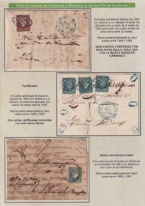 Adolfo Sarrias- Marcas postales Baeza de Cuba del período isabelino