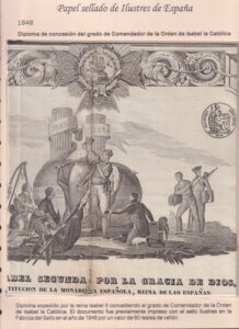 Adolfo Sarrias- Papel Sellado Notarial de Ilustres de España 1824-1861