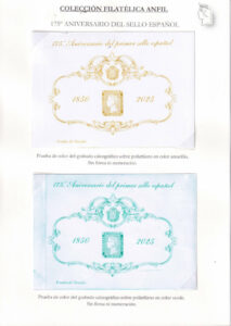 ANFIL - Conmemoración del 175 aniversario del sello español.