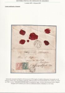 Esteve Domenech - Historia postal del reinado de Amadeo I