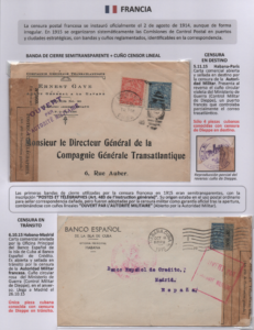 Denys Yosell - La Censura Postal Aliada en la Correspondencia desde/hacia Cuba durante la 1ra Guerra Mundial