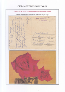 Juan Enrique Page de la Vega - Enteros postales pre-pagados de Cuba