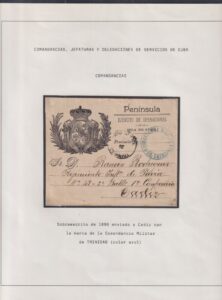 Urbano Pérez in Memoriam - Guerra de Cuba. Franquicias militares