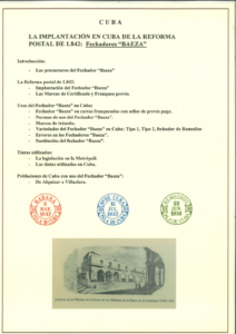 Miquel Puigrefagut - La implantación en Cuba de la reforma postal de 1842 : Fechadores Baezas