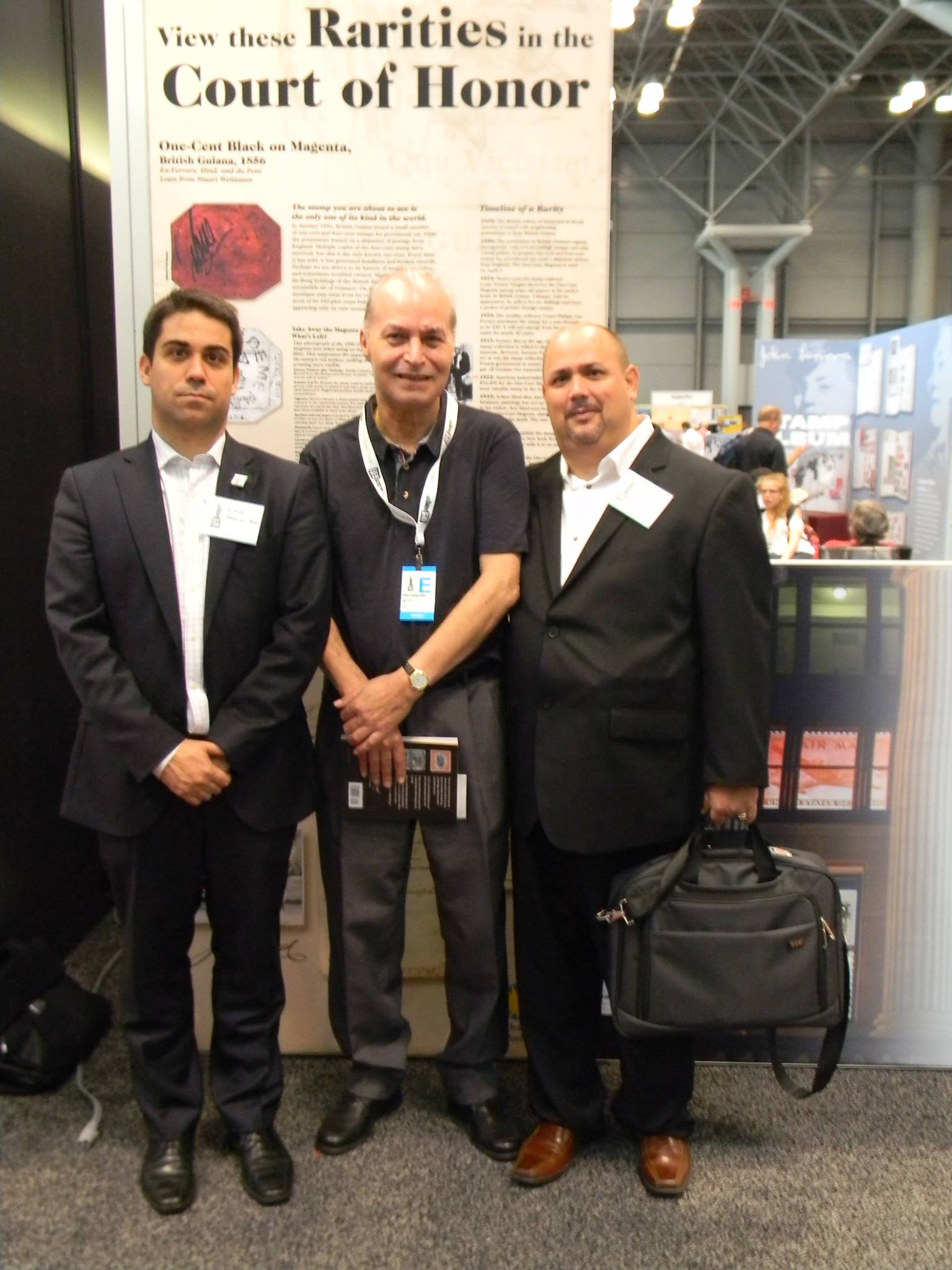 2016. Expo Mundial de New York: Esteve Domenech, Fernando Cabello y Adolfo Sarrias.